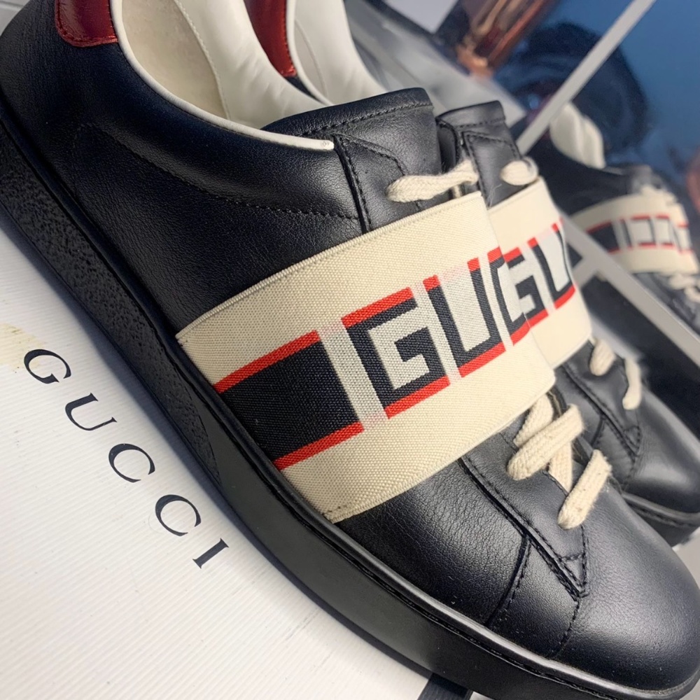 Women /Men's Ace GUCCI stripe sneaker - Picture 1 of 5